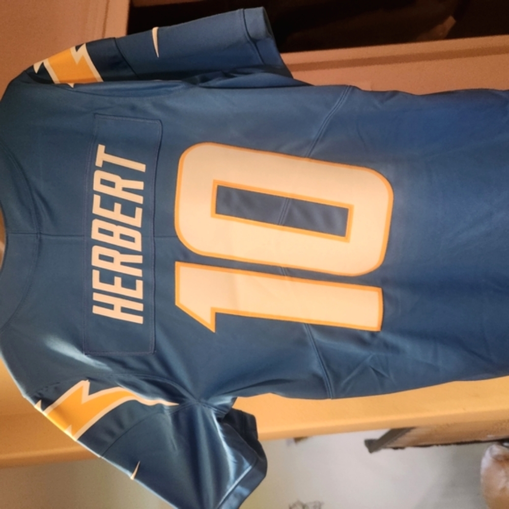 Blue Football Jersey with Number 10